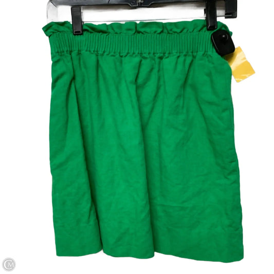 Skirt Mini & Short By J. Crew In Green, Size: Xs