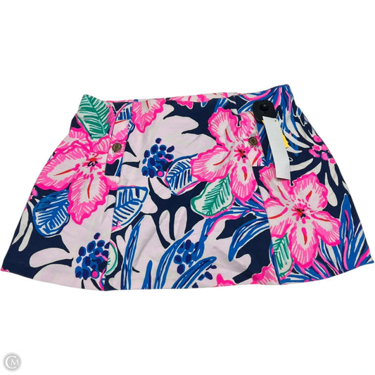 Skort Designer By Lilly Pulitzer In Blue & Pink, Size: L