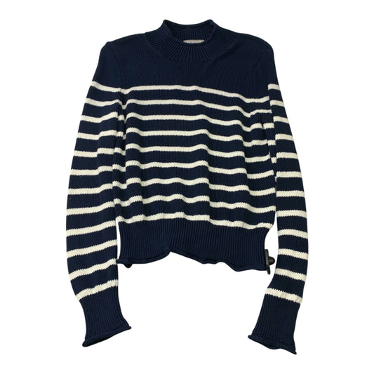 Sweater By J. Crew In Blue & White, Size: Xs