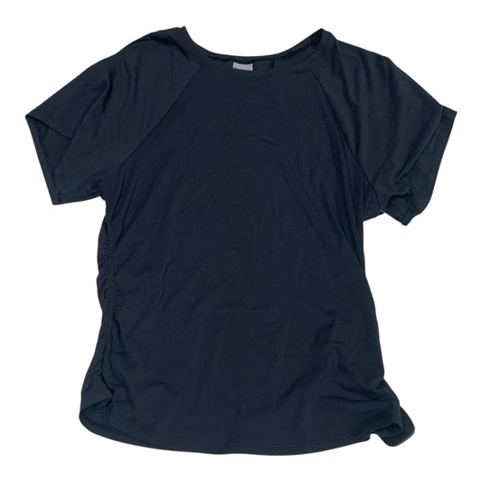 Athletic Top Short Sleeve By Athleta In Black, Size: M