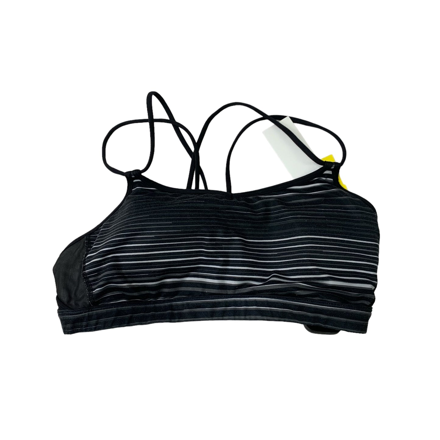 Athletic Bra By Lululemon In Black & Grey, Size: M