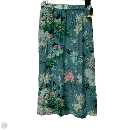 Skirt Midi By H&m In Floral Print, Size: M