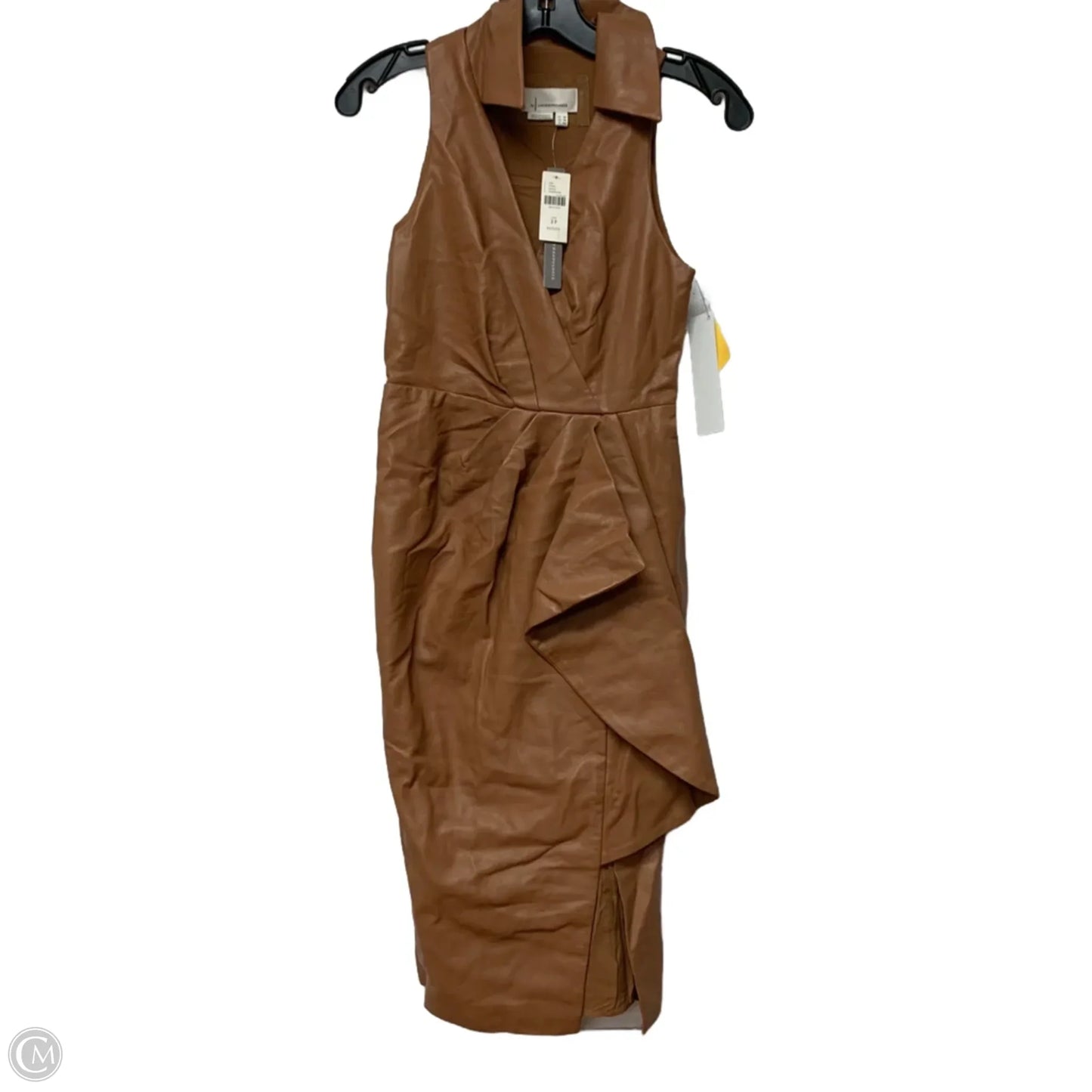 Dress Casual Midi By Anthropologie In Brown, Size: Xsp