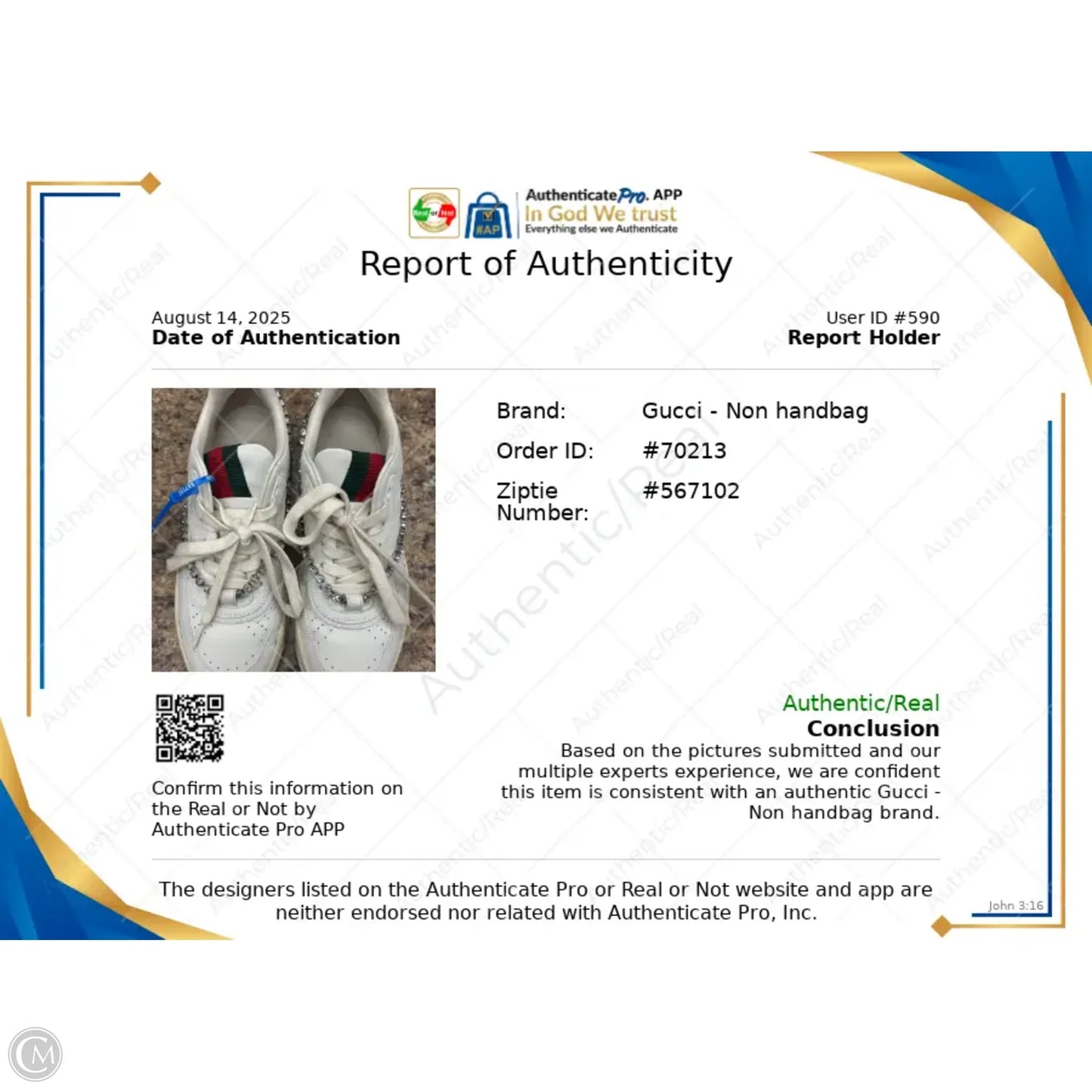 Shoes Luxury Designer By Gucci In White, Size: 8.5