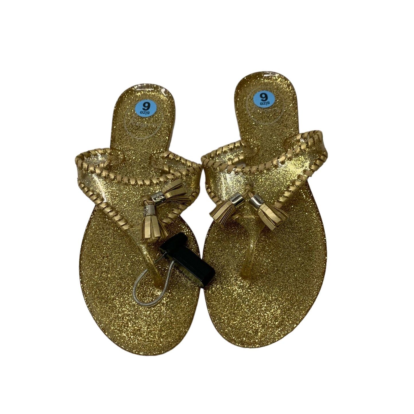 Sandals Designer By Jack Rogers In Gold, Size: 6