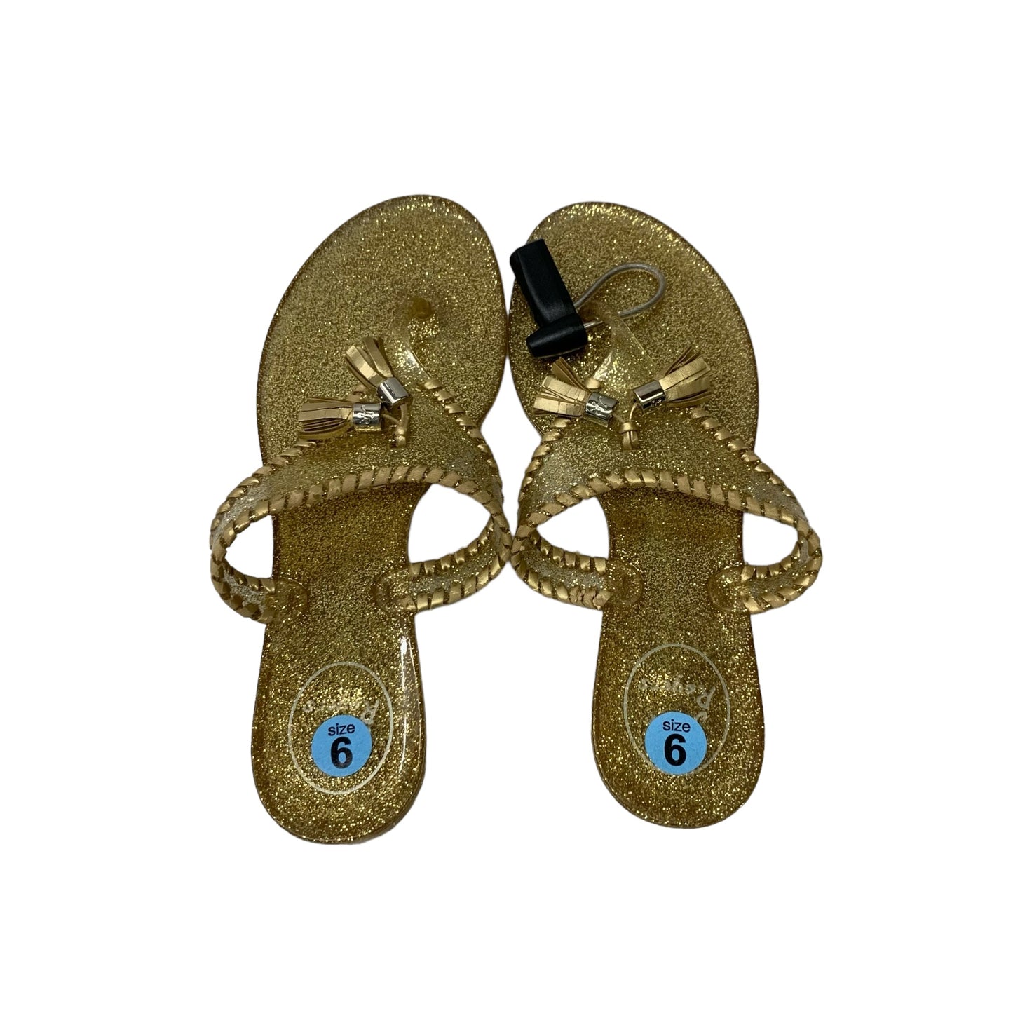 Sandals Designer By Jack Rogers In Gold, Size: 6