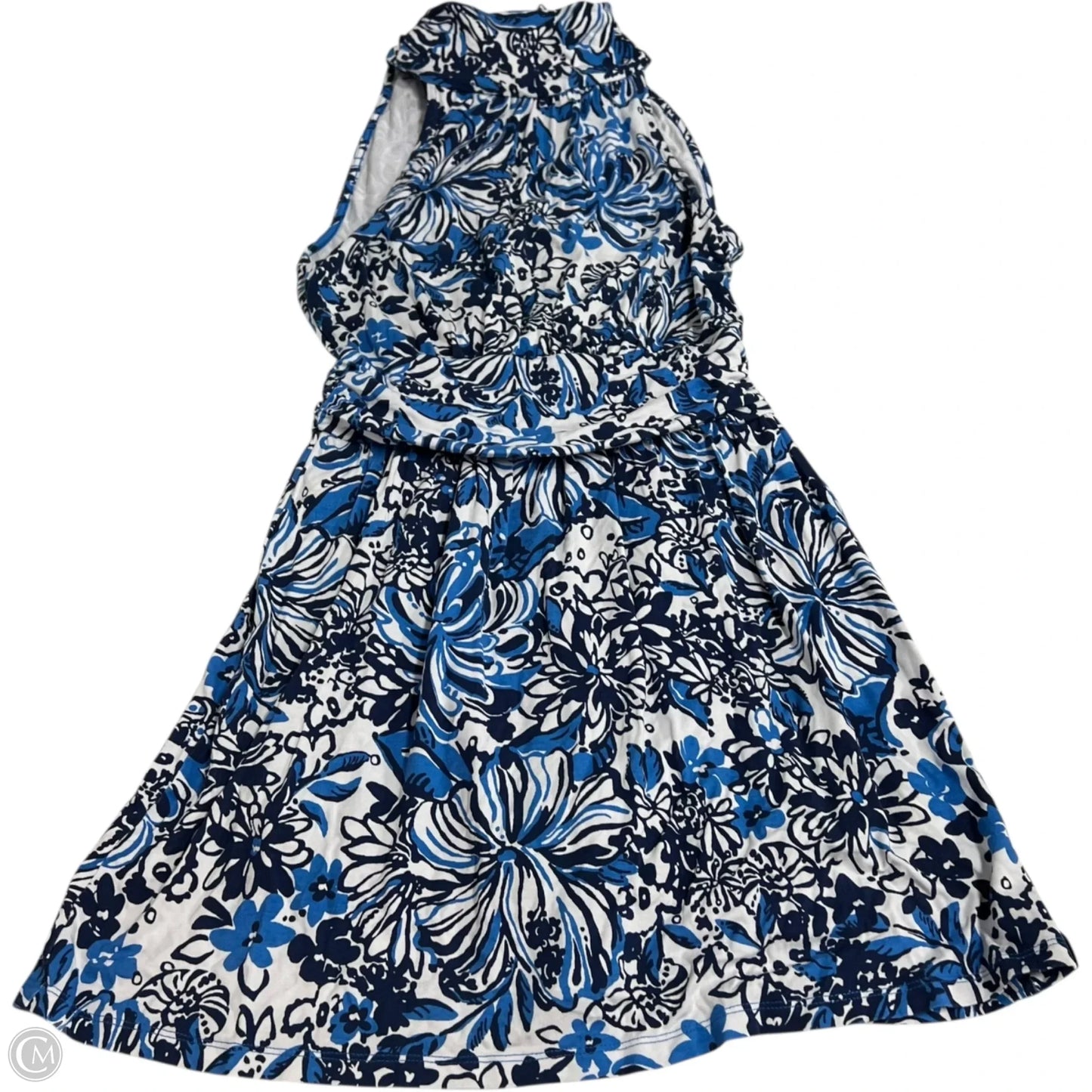 Romper Designer By Lilly Pulitzer In Blue & White, Size: Xs