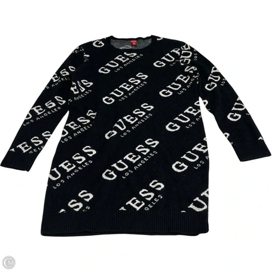 Dress Sweater By Guess In Black & White, Size: Xs