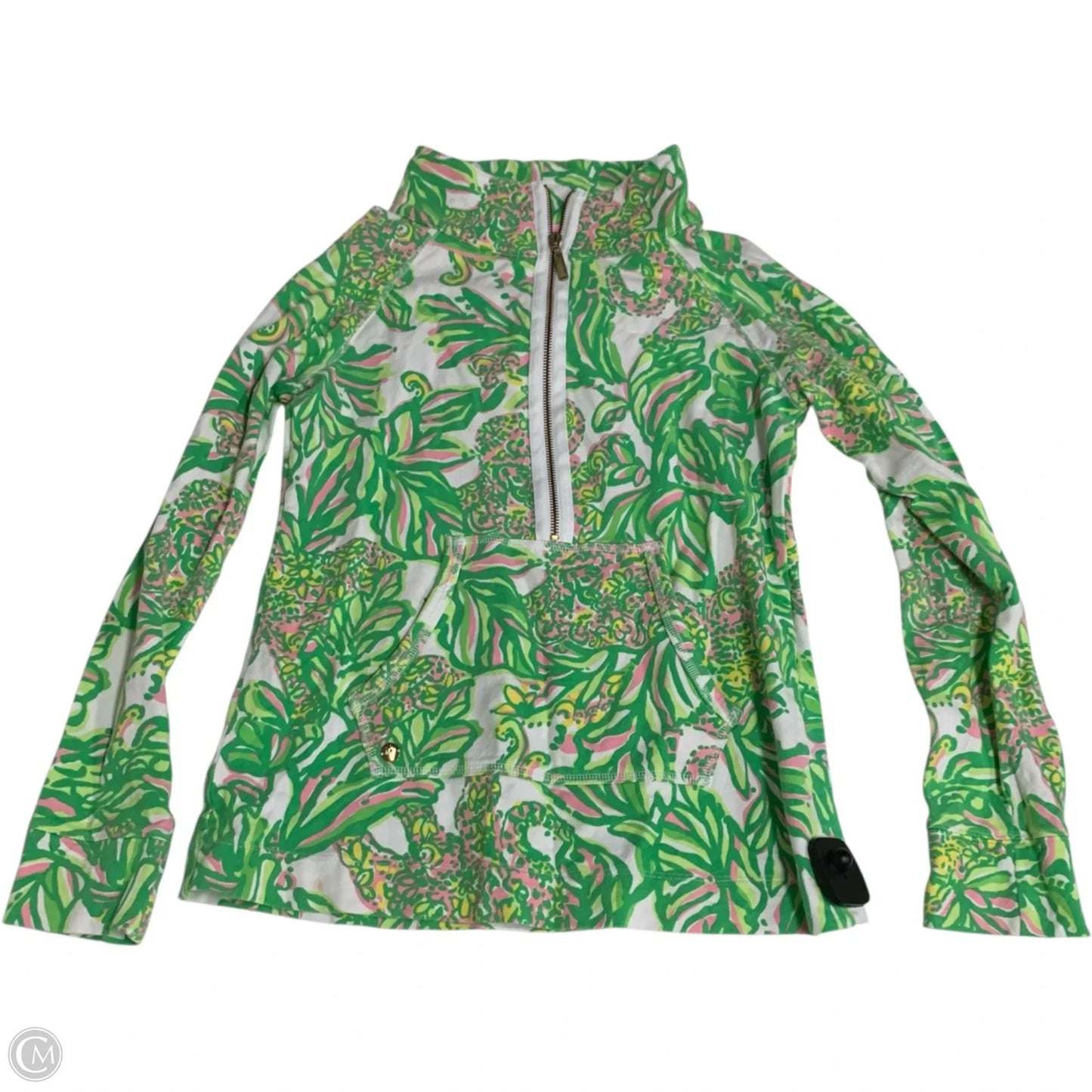 Sweatshirt Designer By Lilly Pulitzer In Green & Pink, Size: S