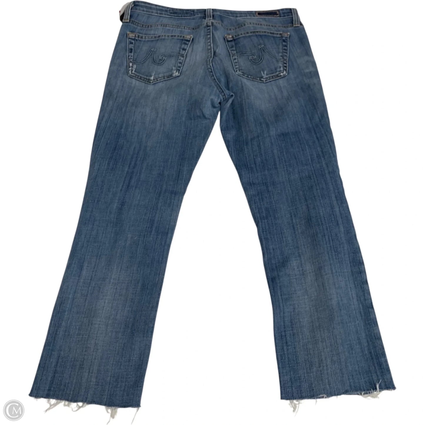 Jeans Straight By Adriano Goldschmied In Blue Denim, Size: 8
