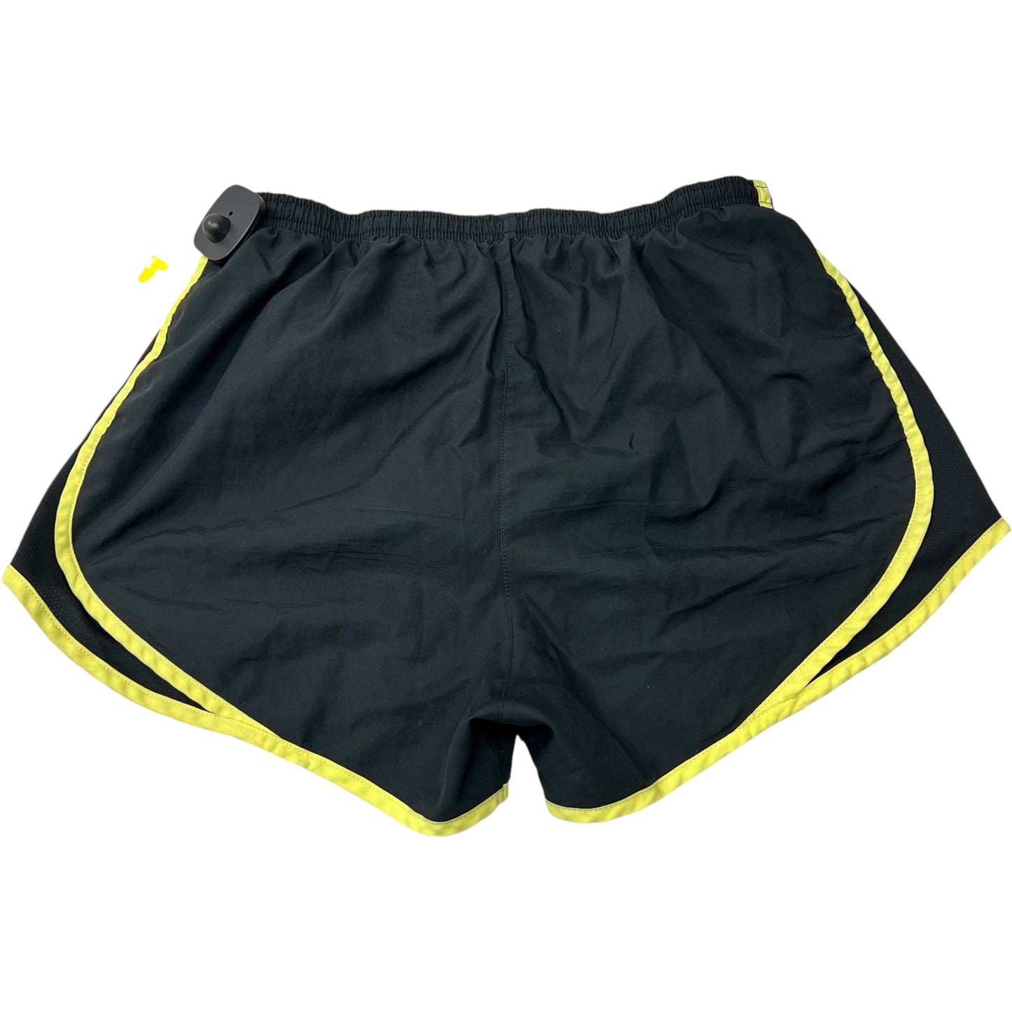 Athletic Shorts By Nike Apparel In Black & Yellow, Size: M