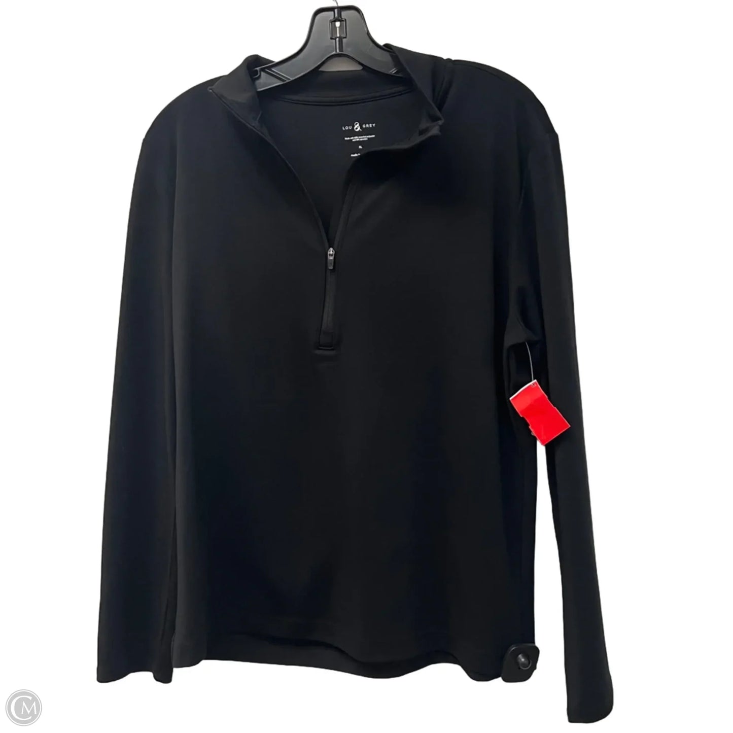 Athletic Jacket By Lou And Grey In Black, Size: Xl
