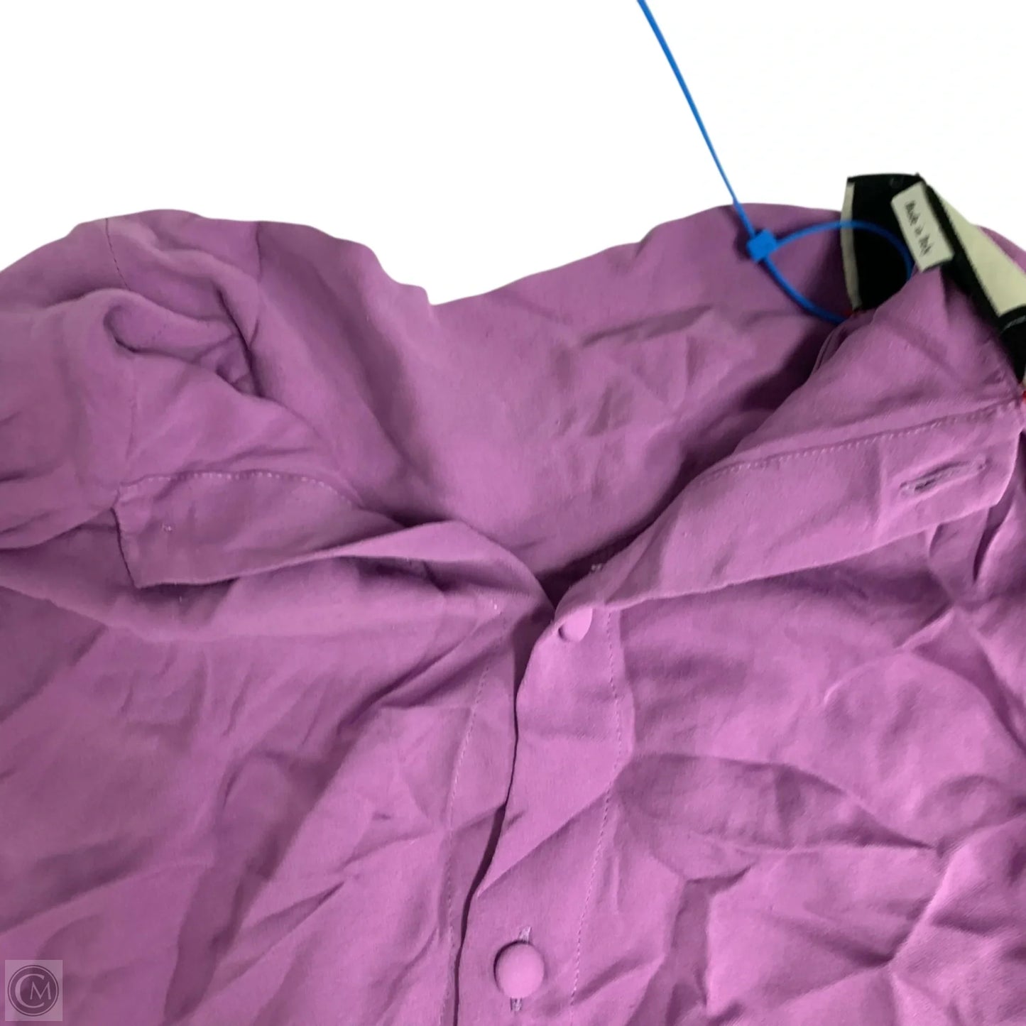 Blouse Luxury Designer By Gucci In Purple, Size: L