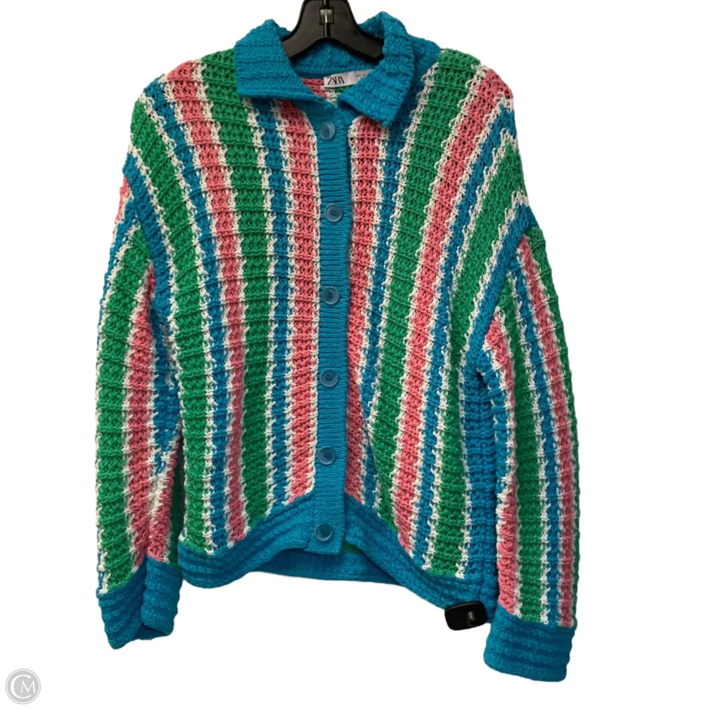 Sweater Cardigan By Zara In Multi-colored, Size: S