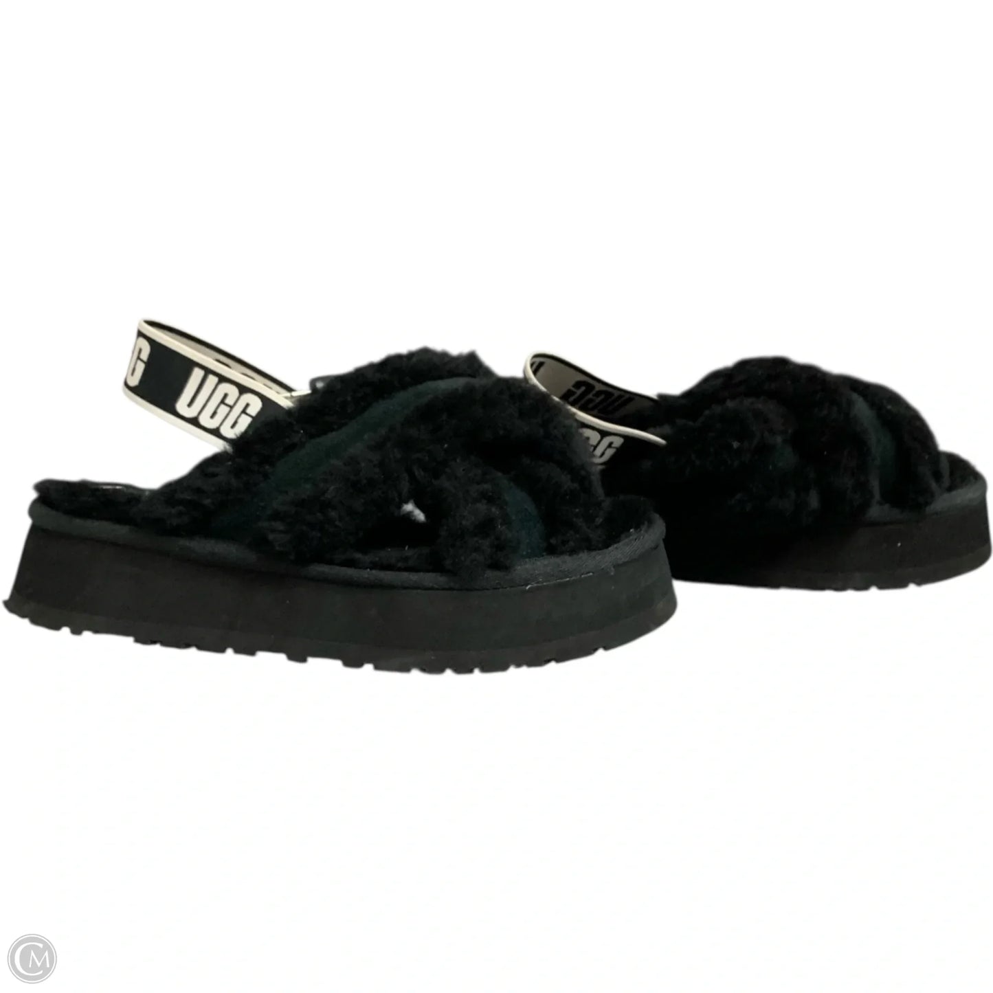 Sandals Designer By Ugg In Black, Size: 7