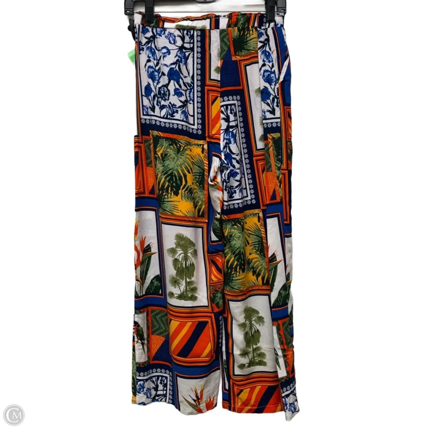 Pants Wide Leg By Crosby In Blue & Red & White, Size: M