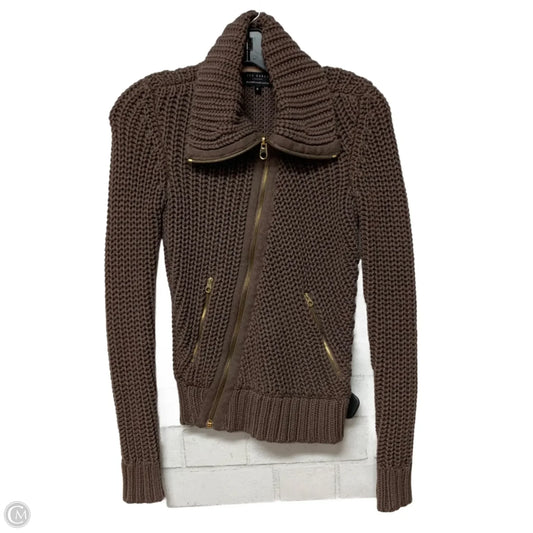 Sweater Cardigan By Ted Baker In Brown, Size: Xs