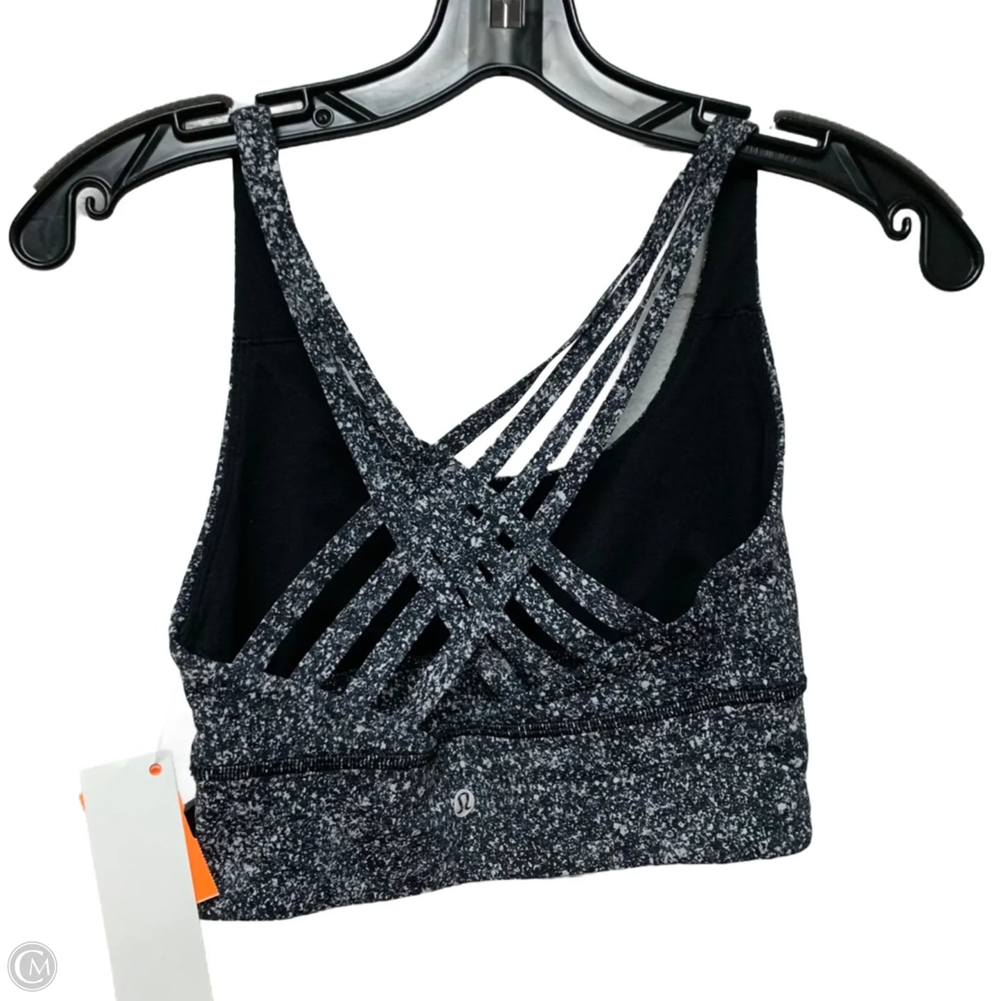 Athletic Bra By Lululemon In Black & White, Size: S