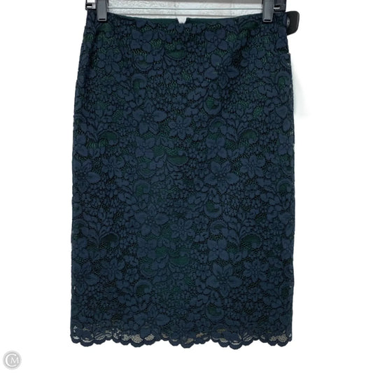 Skirt Designer By Tory Burch In Blue & Green, Size: Xs