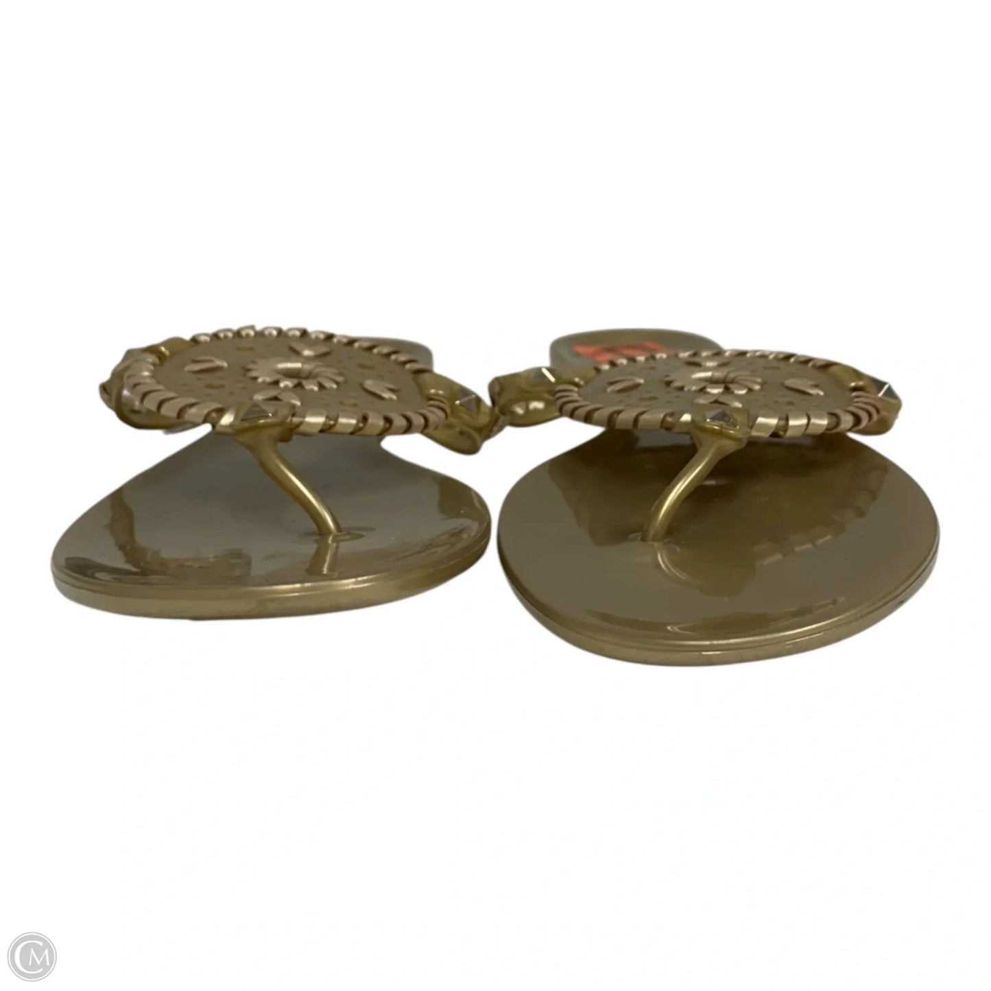 Sandals Flip Flops By Jack Rogers In Gold, Size: 9