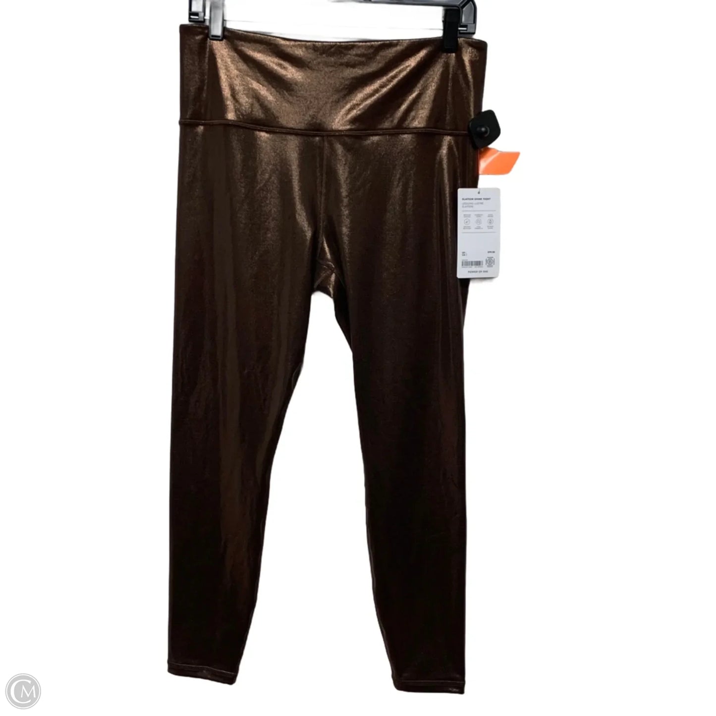 Athletic Leggings By Athleta In Bronze, Size: L