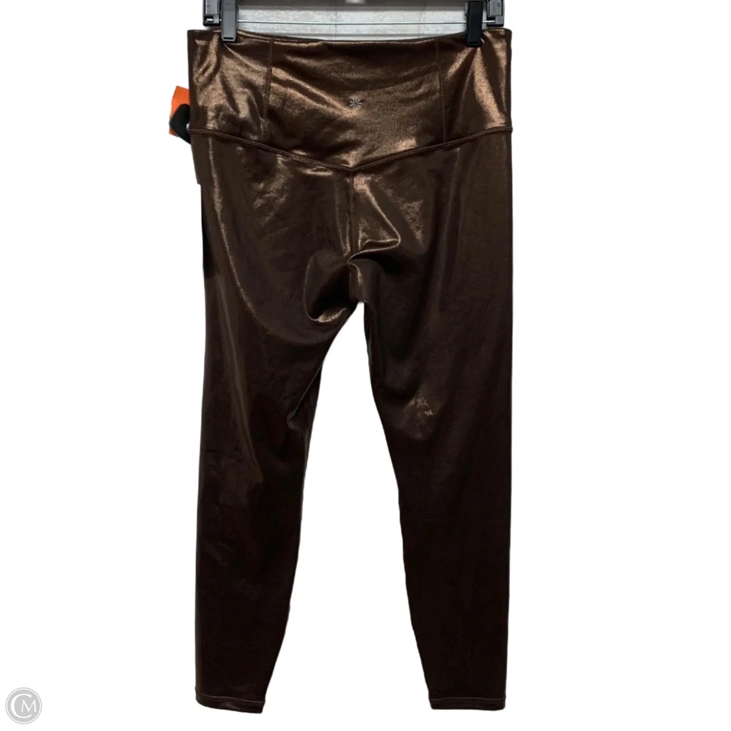 Athletic Leggings By Athleta In Bronze, Size: L