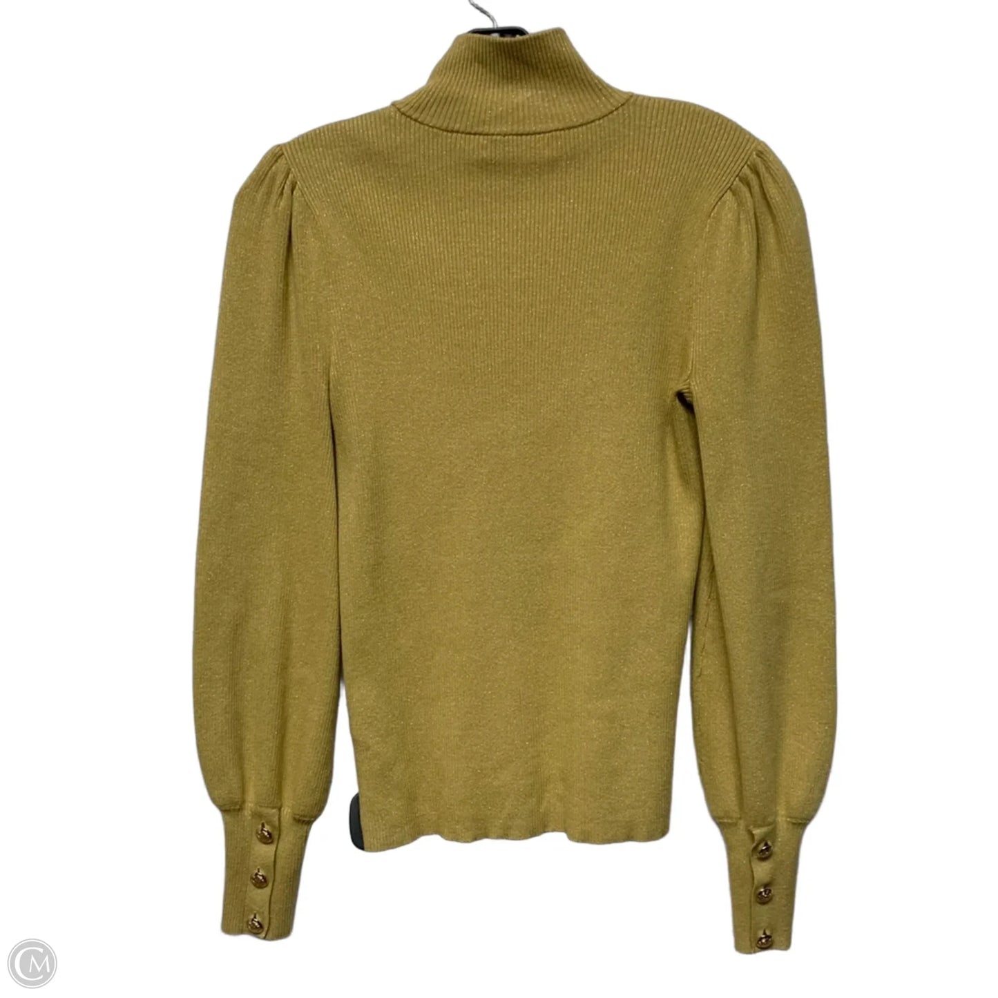 Top Long Sleeve By Lauren By Ralph Lauren In Yellow, Size: M