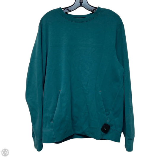 Sweatshirt Crewneck By Old Navy In Teal, Size: L