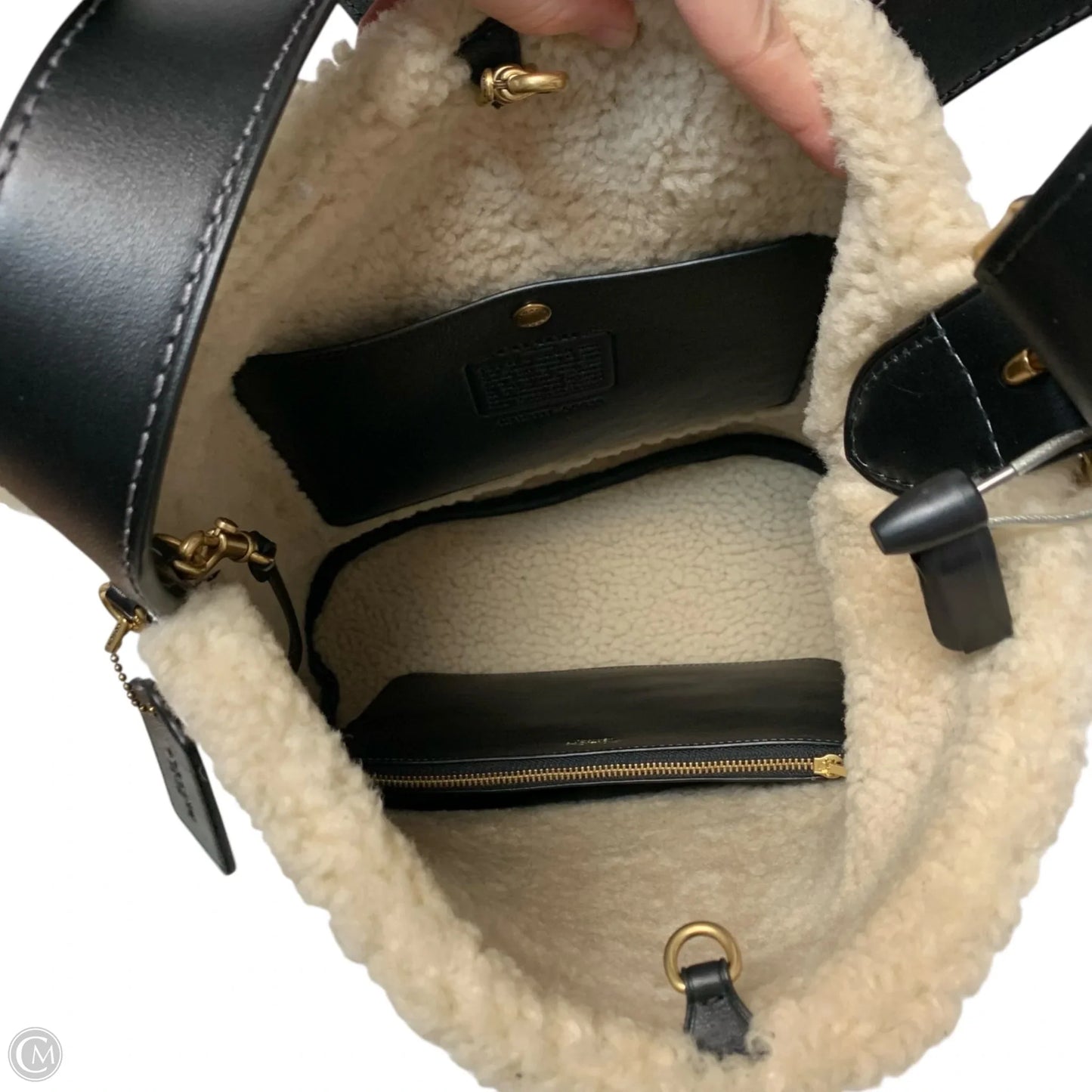 Tote Designer By Coach, Size: Medium