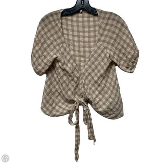 Top Short Sleeve By Madewell In Beige, Size: S
