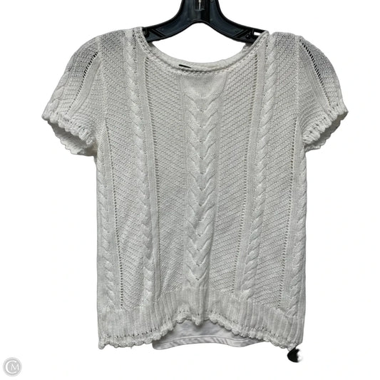 Top Short Sleeve By Lauren By Ralph Lauren In White, Size: Mp