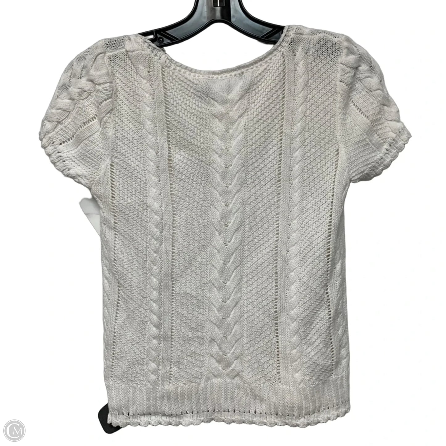 Top Short Sleeve By Lauren By Ralph Lauren In White, Size: Mp