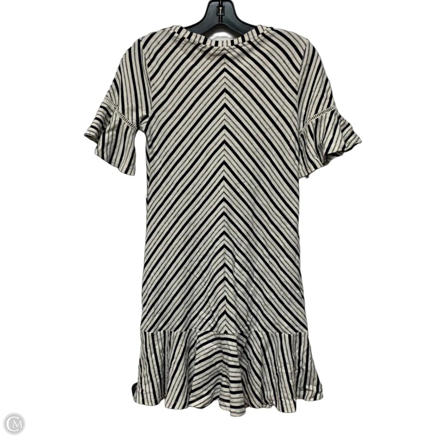 Dress Casual Short By Maeve In Black & White, Size: Xsp