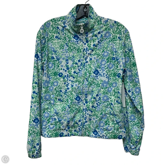 Jacket Designer By Tory Burch In Blue & Green, Size: Xs