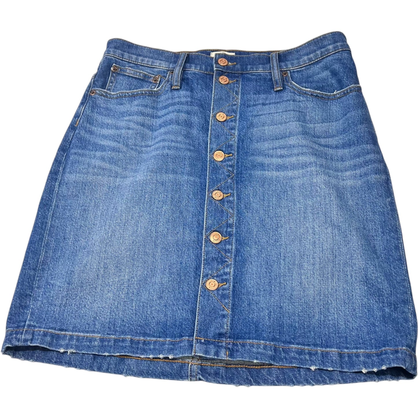 Skirt Mini & Short By J. Crew In Blue Denim, Size: M