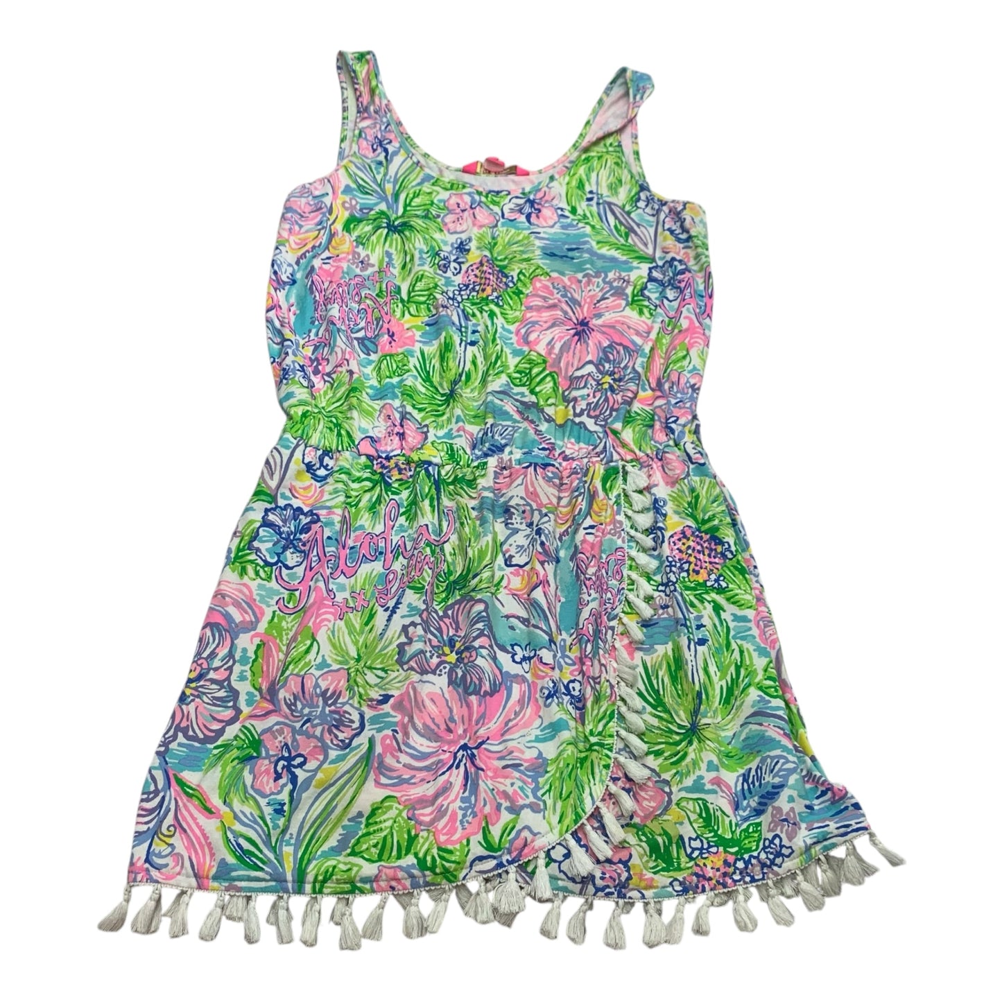 Romper Designer By Lilly Pulitzer In Blue & Green, Size: M