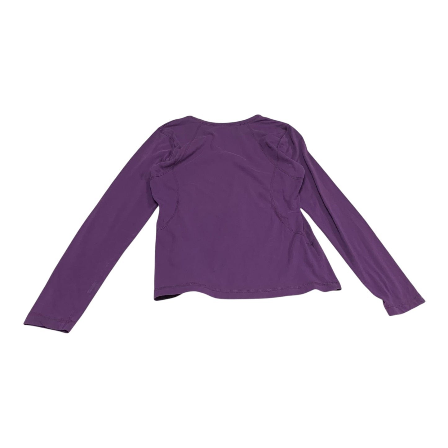 Athletic Top Long Sleeve Crewneck By Tek Gear In Purple, Size: M