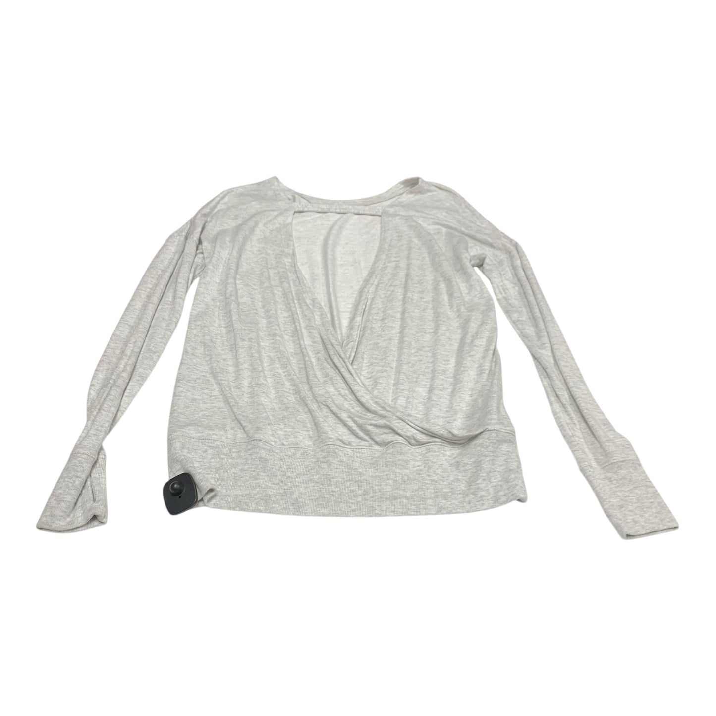 Athletic Top Long Sleeve Crewneck By Athleta In Grey, Size: M