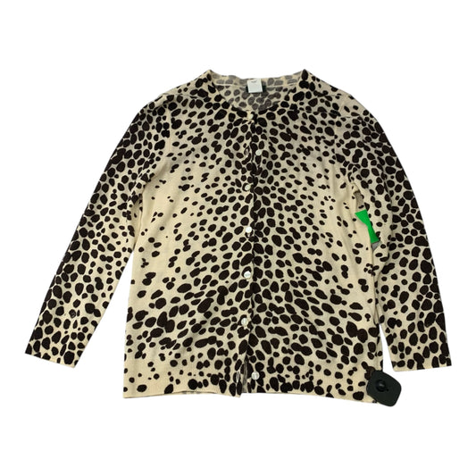 Cardigan By J. Crew In Animal Print, Size: S