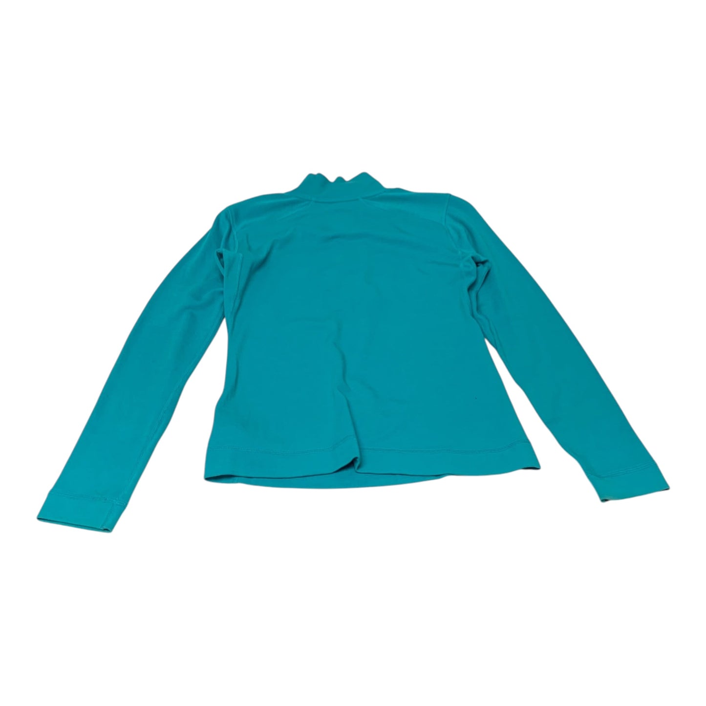 Athletic Top Long Sleeve Collar By Crane In Blue, Size: S