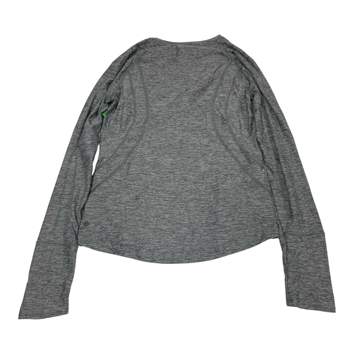 Athletic Top Long Sleeve Crewneck By Athleta In Grey, Size: S