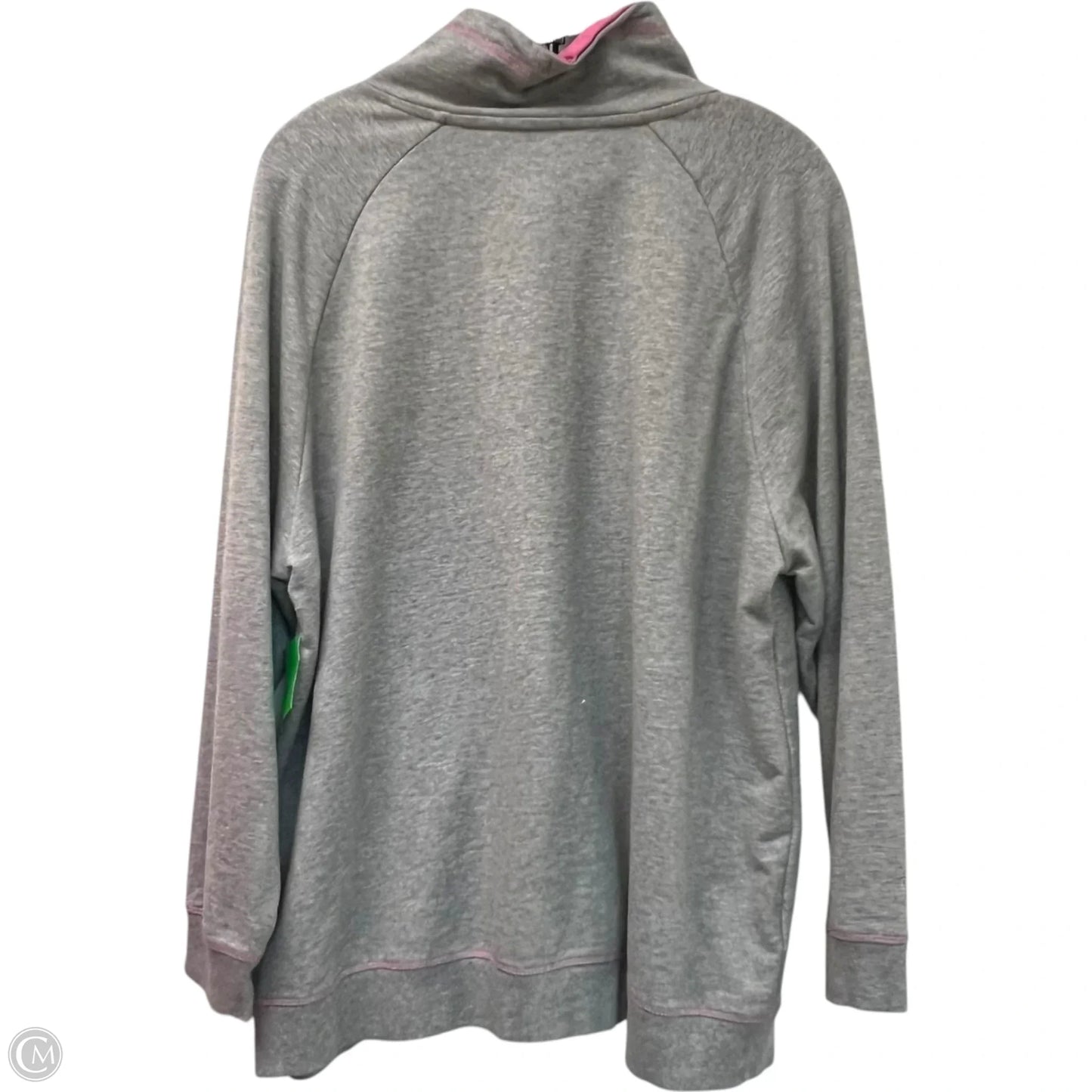 Sweatshirt Collar By Ulla Popken In Grey, Size: 2x