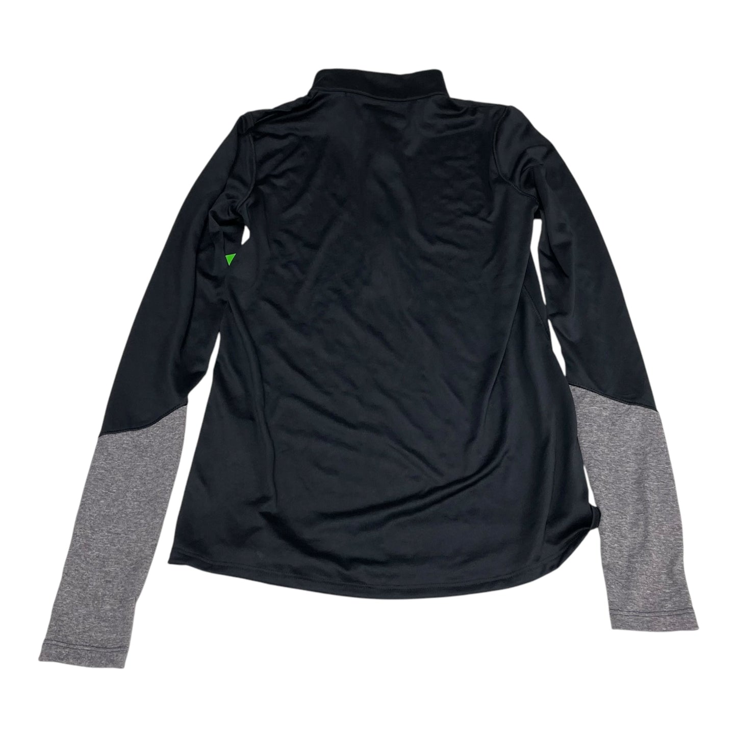 Athletic Top Long Sleeve Collar By Under Armour In Black, Size: Xxs