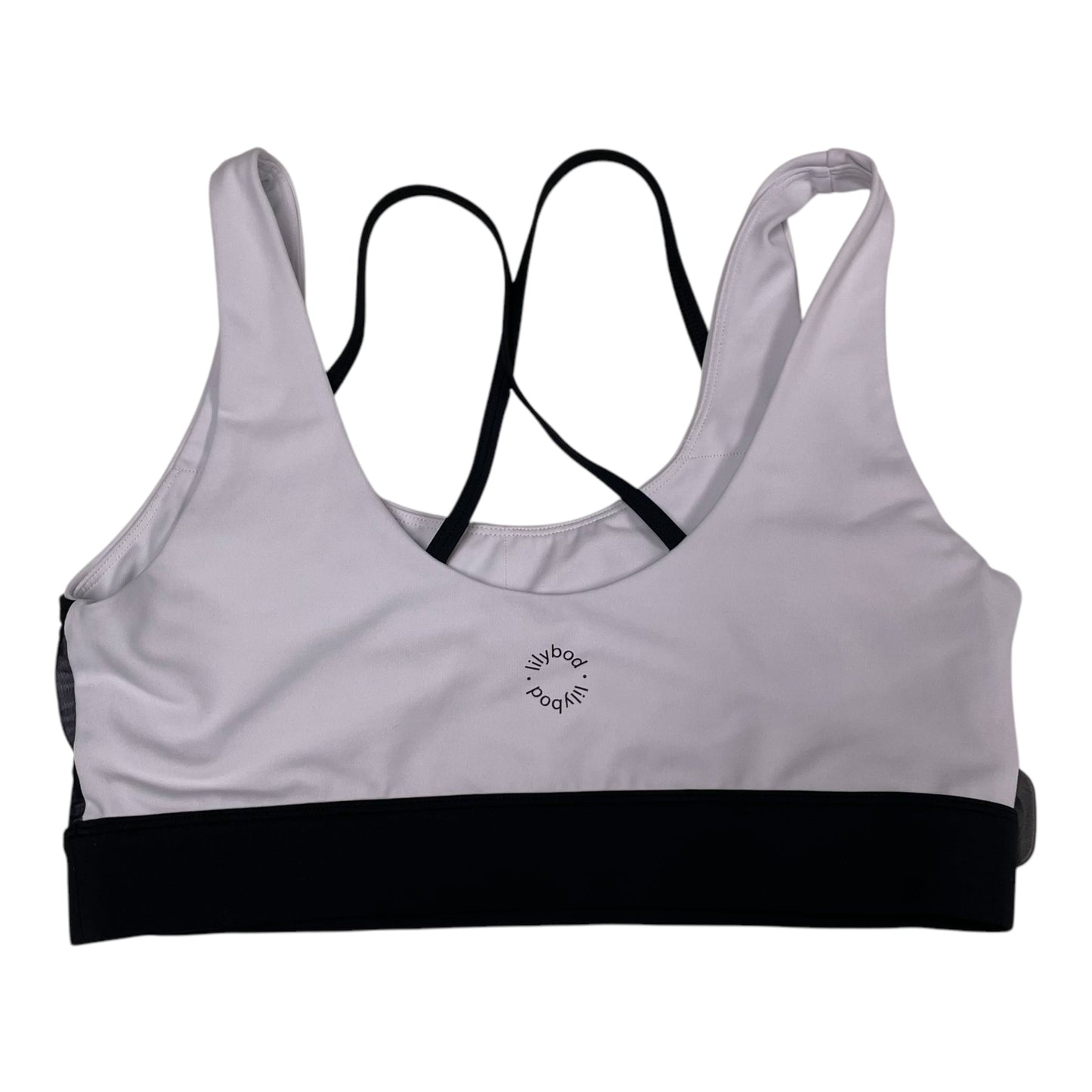 Athletic Bra By LilyBod In Black & White, Size: L