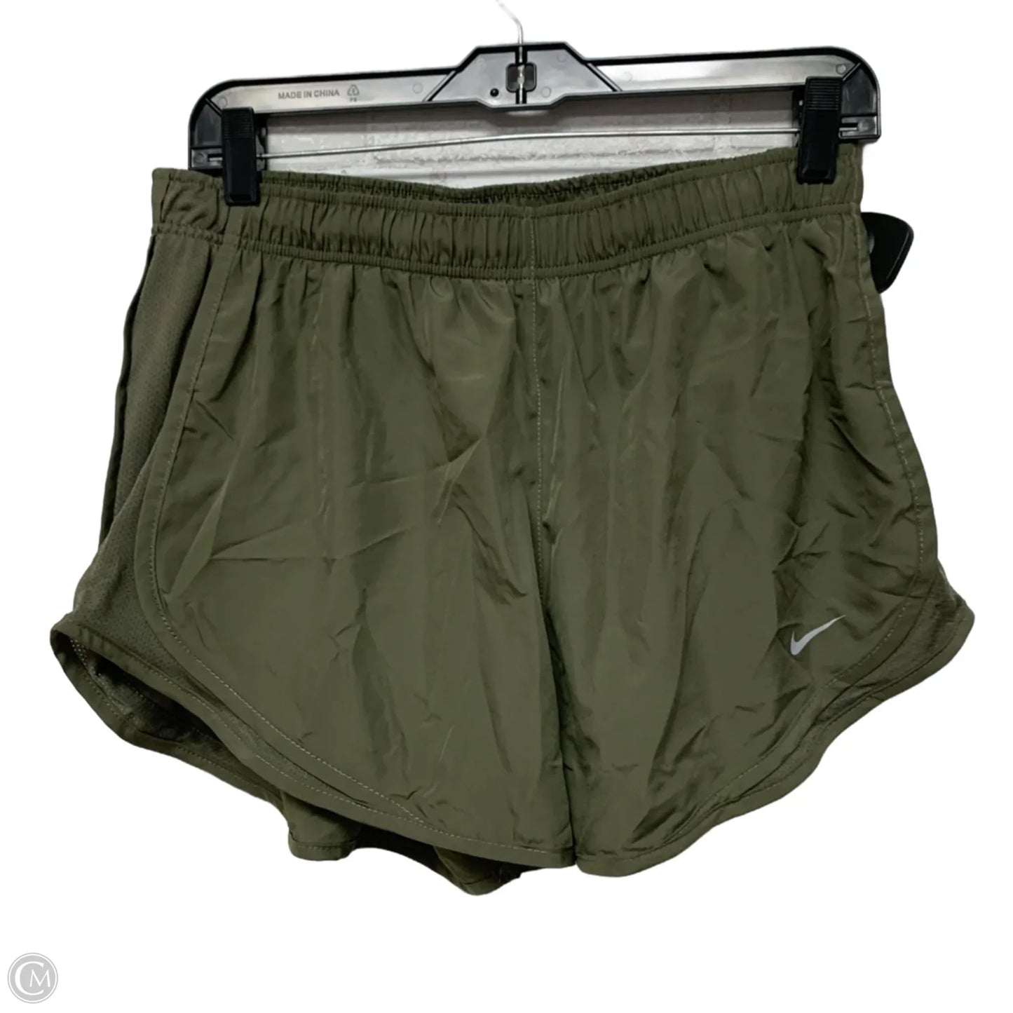Athletic Shorts By Nike Apparel In Green, Size: L
