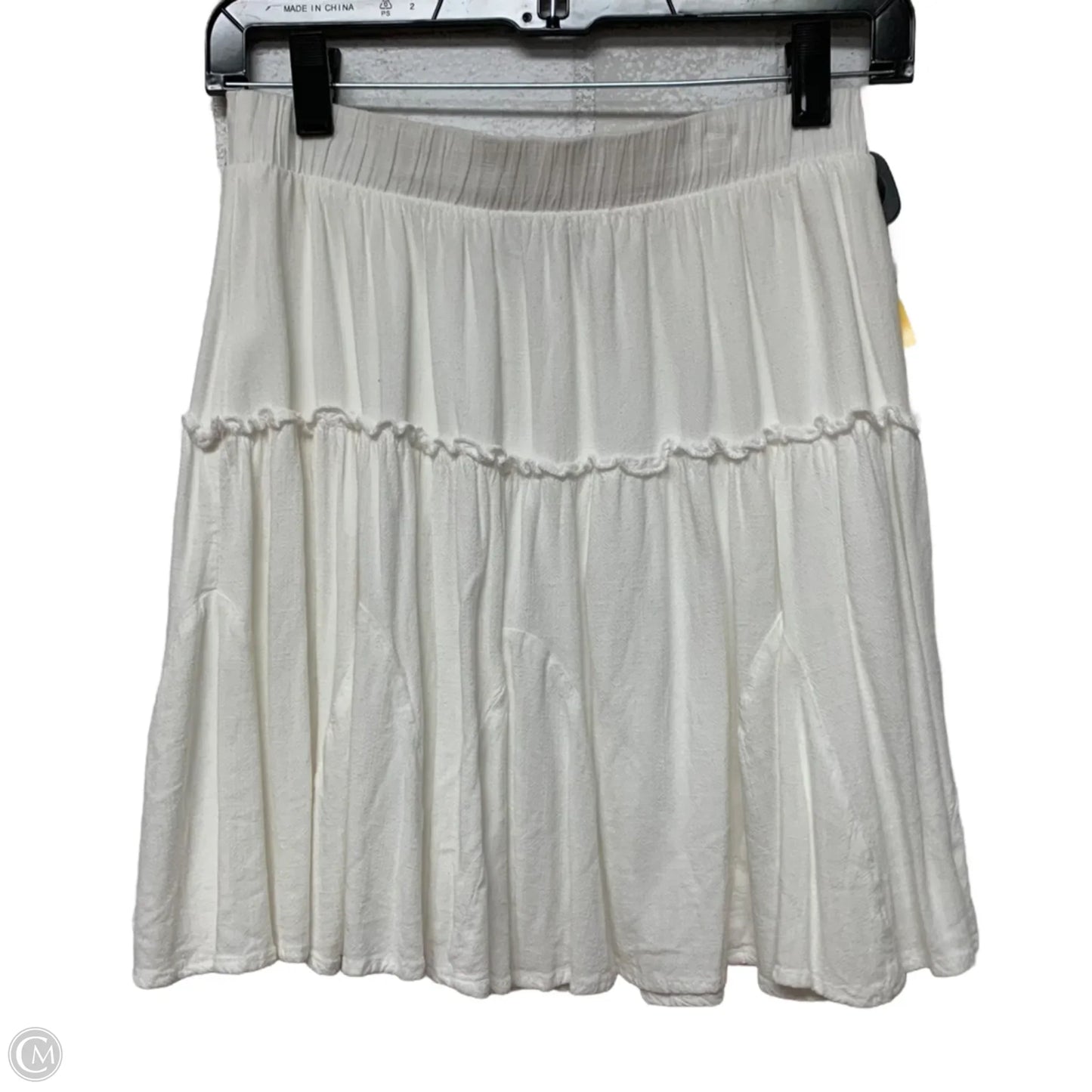 Skirt Mini & Short By Gibson In White, Size: S