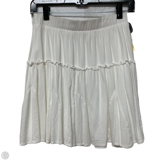 Skirt Mini & Short By Gibson In White, Size: S