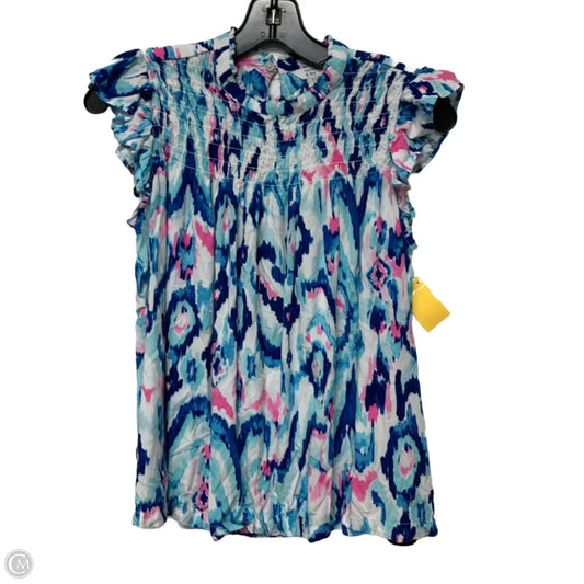 Top Short Sleeve By Crown And Ivy In Blue & Pink, Size: Xs