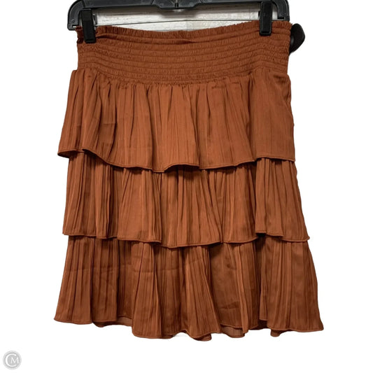Skirt Mini & Short By Anthropologie In Brown, Size: M