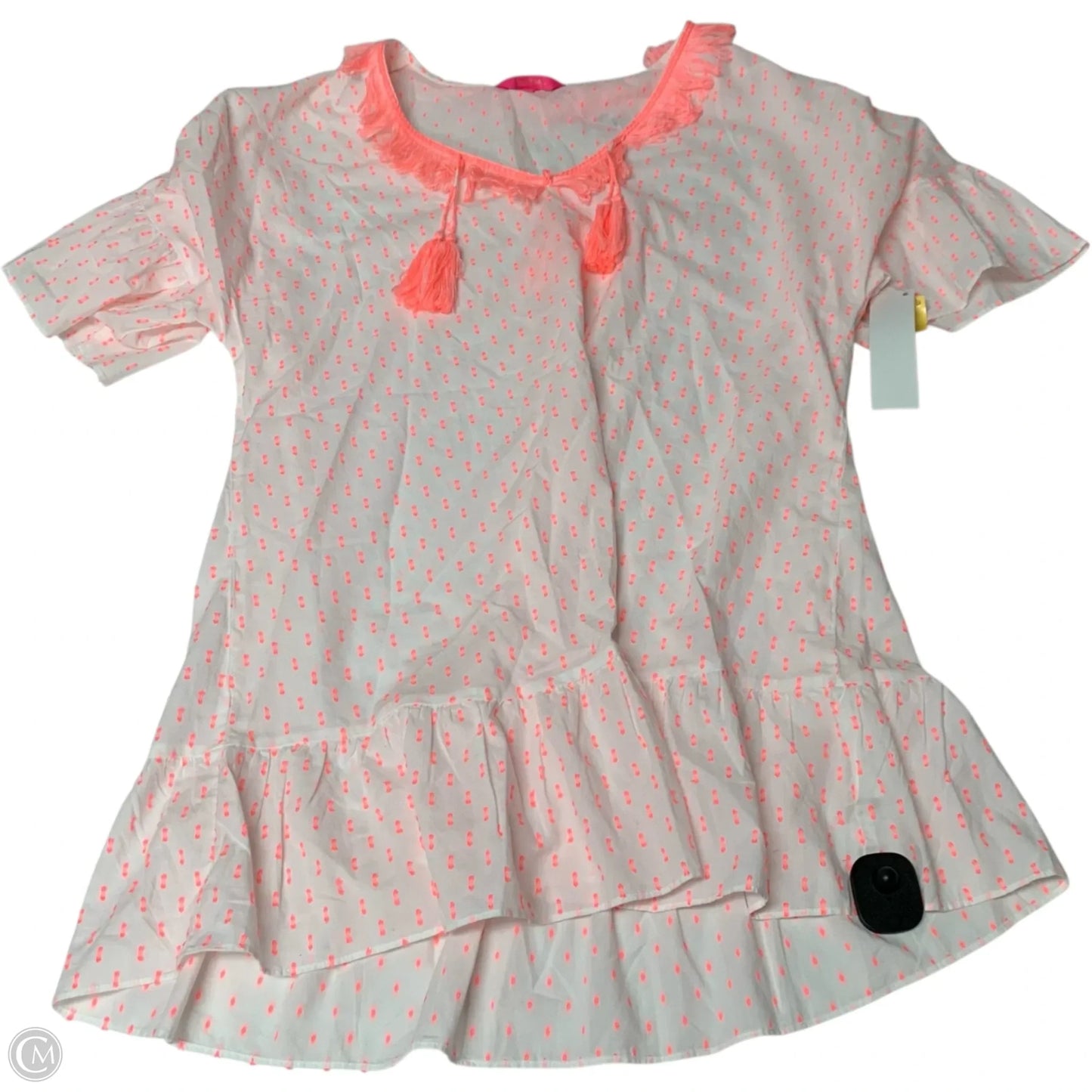 Dress Designer By Lilly Pulitzer In Pink & White, Size: L